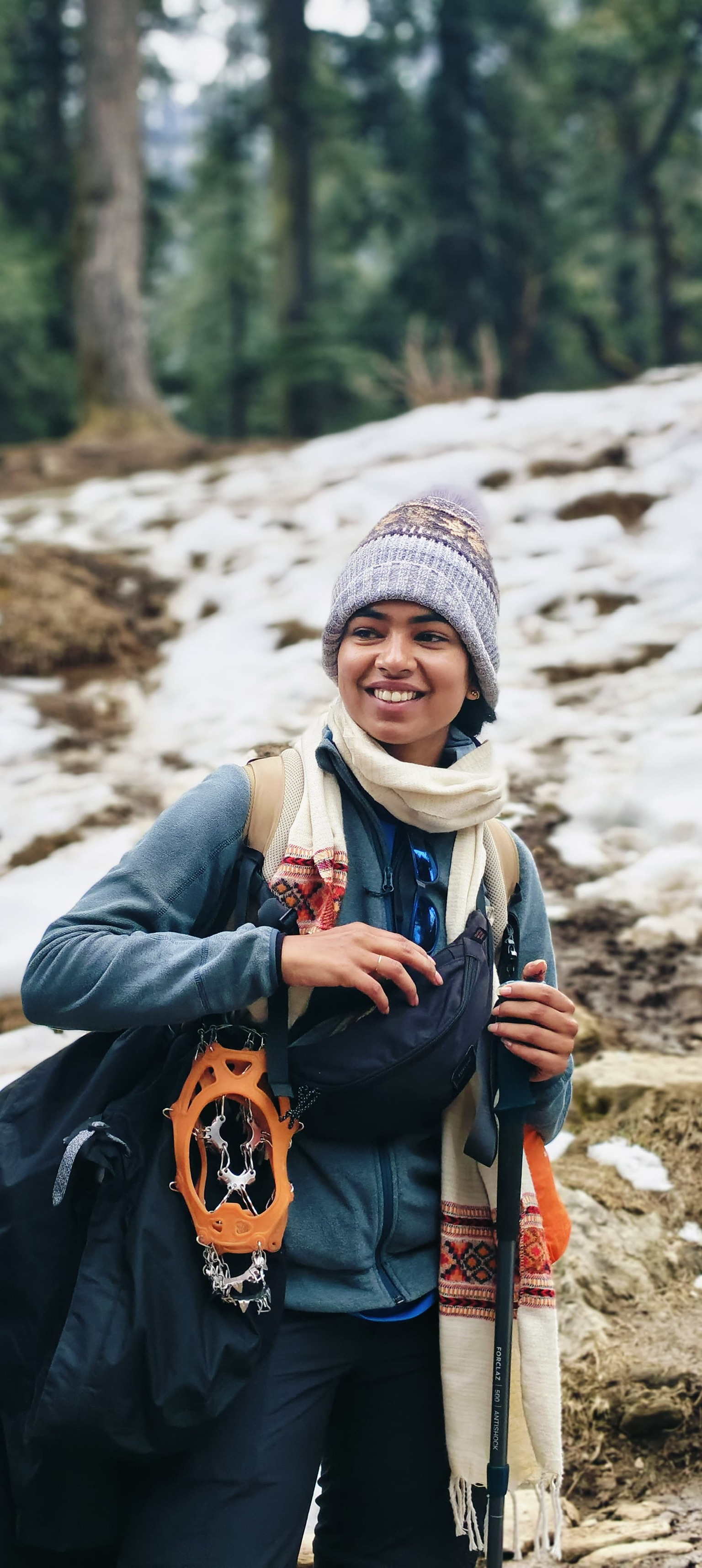 Nirmala on the trail