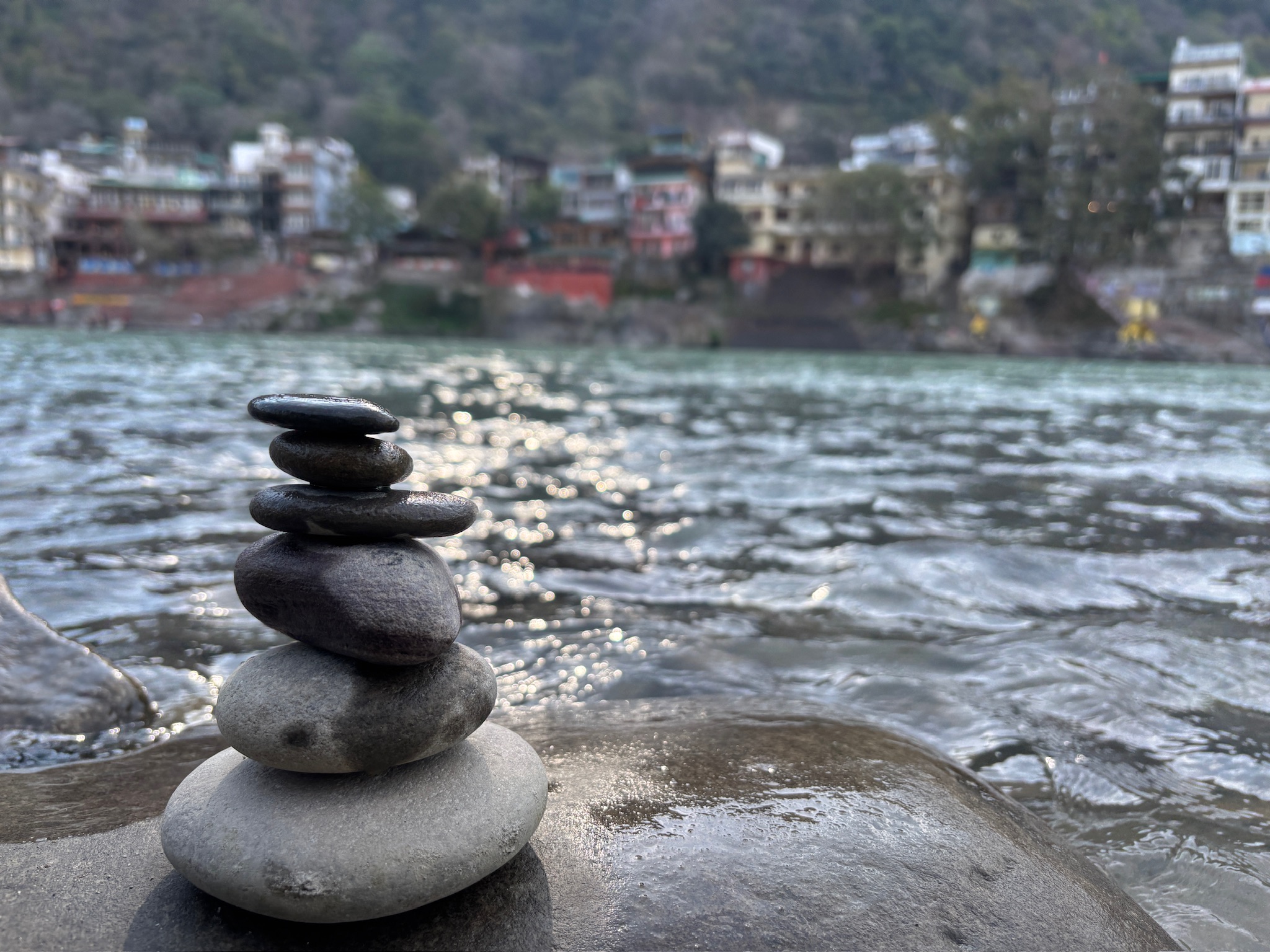 Pebbles at Rishikesh Ganga